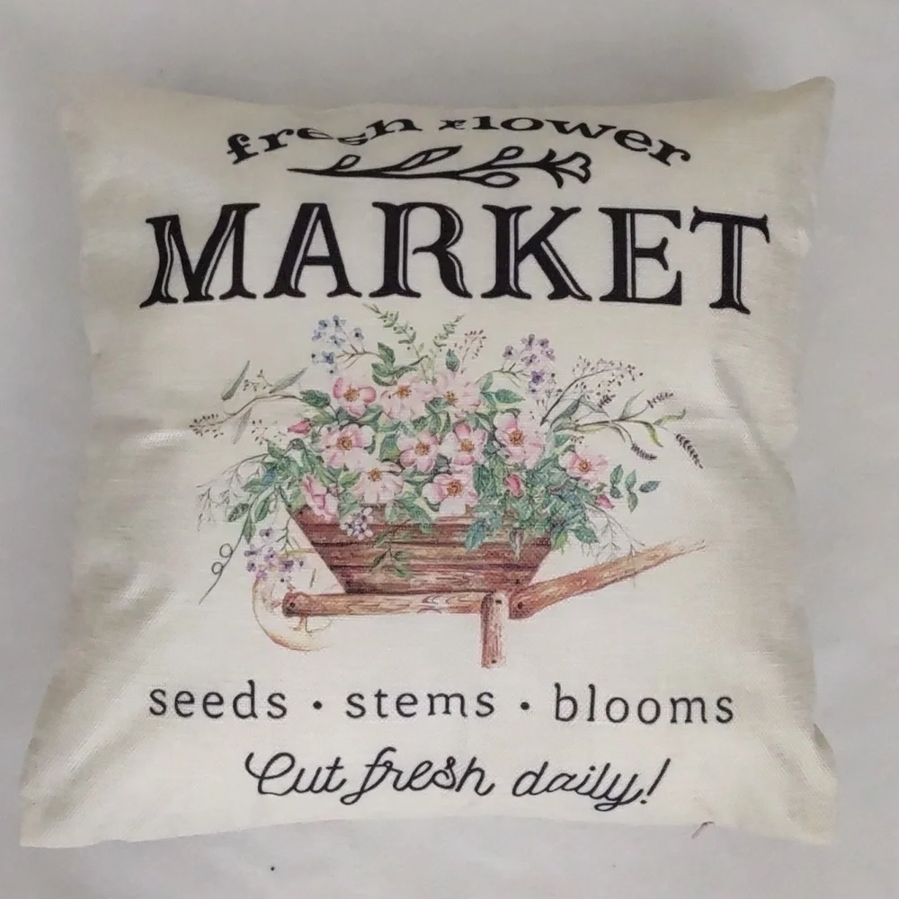 New SET Farmhouse Accent Pillow Case